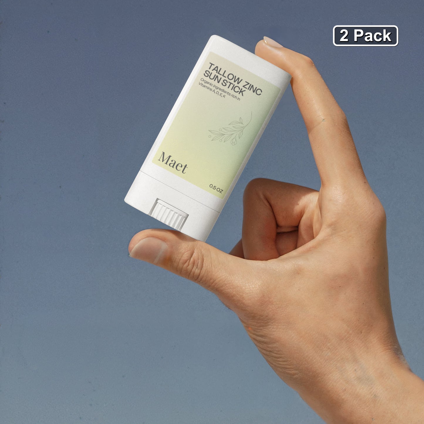 2 Pack Tallow Zinc Sun Stick